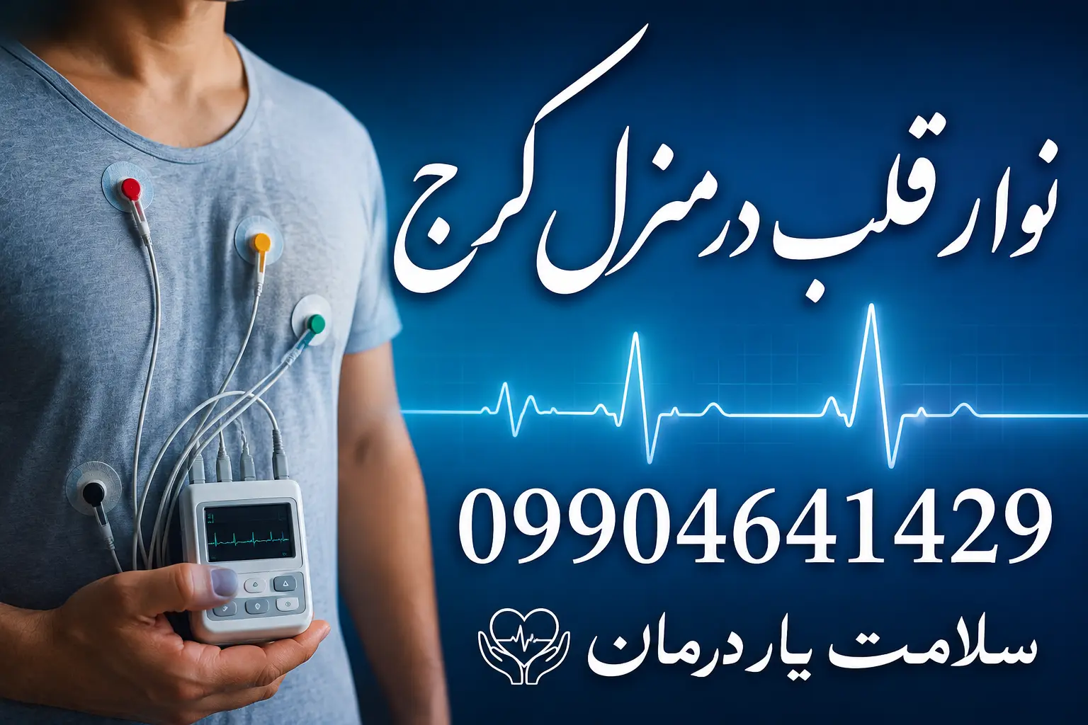 نوار قلب در منزل گوهردشت کرج و انجام ECG در منزل کرج