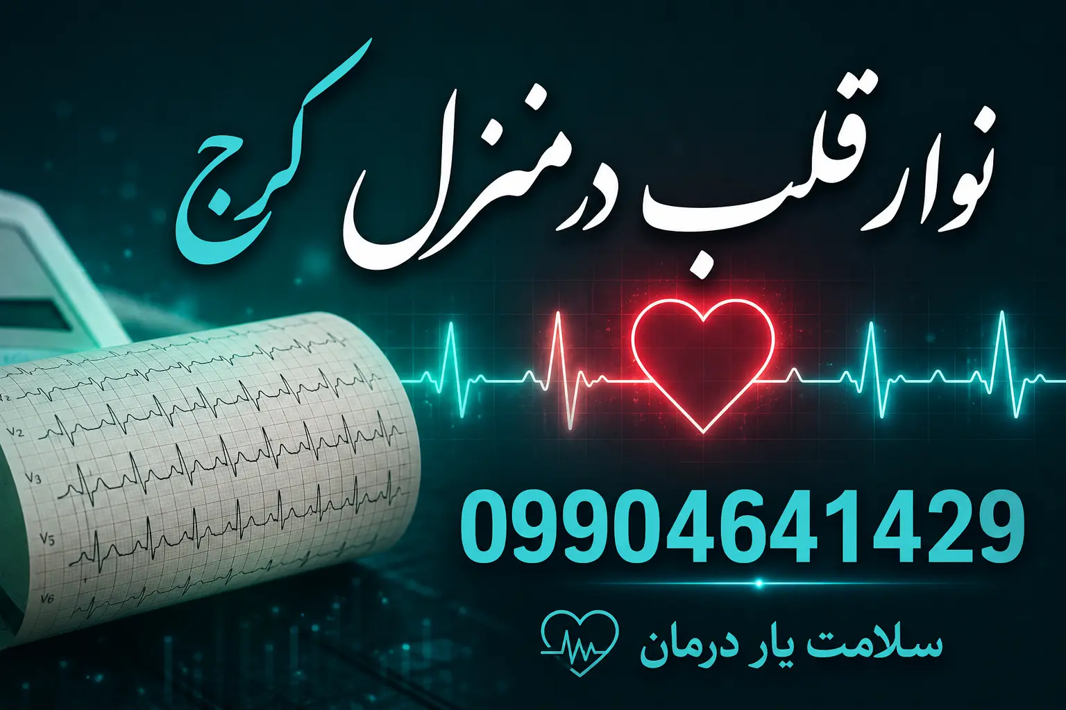 گرفتن نوار قلب در منزل کرج و انجام ECG در منزل